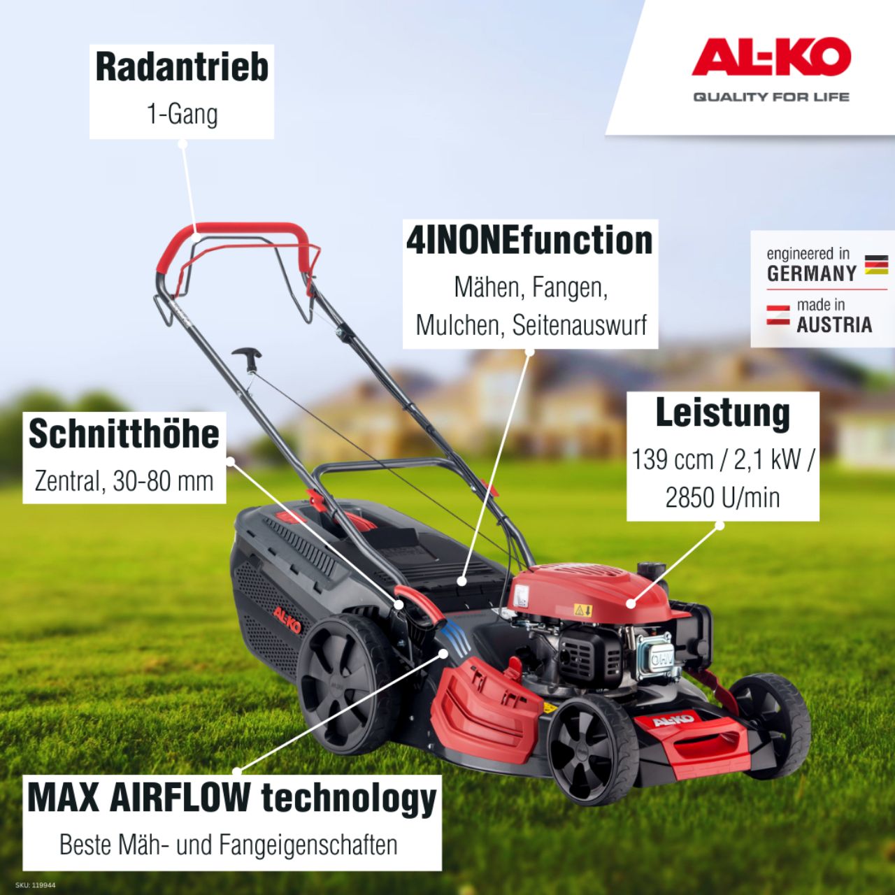 AL-KO Benzin-Rasenmäher Comfort 51.0 SP-A – Bild 2