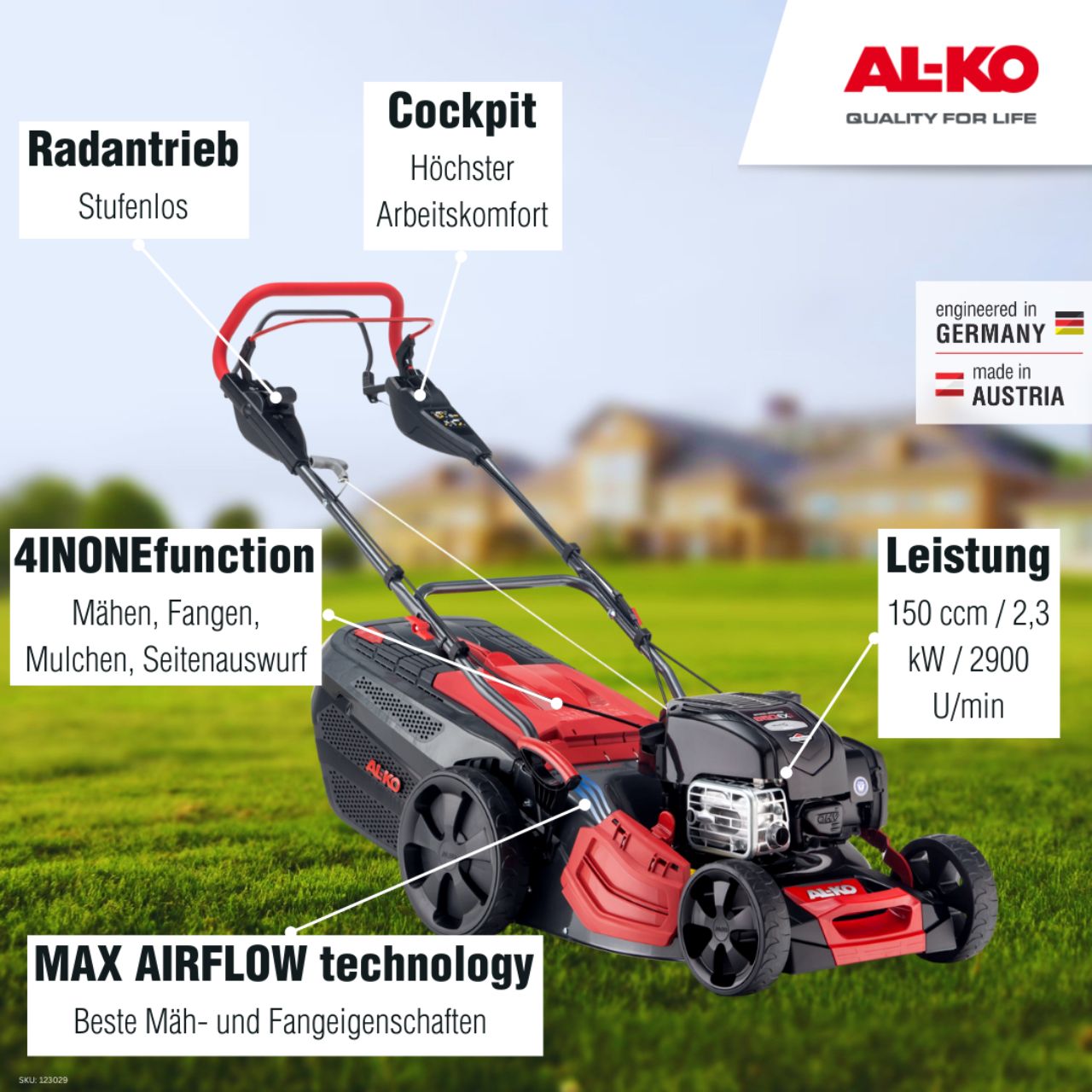 AL-KO Benzin-Rasenmäher Premium 473 VS-B – Bild 2