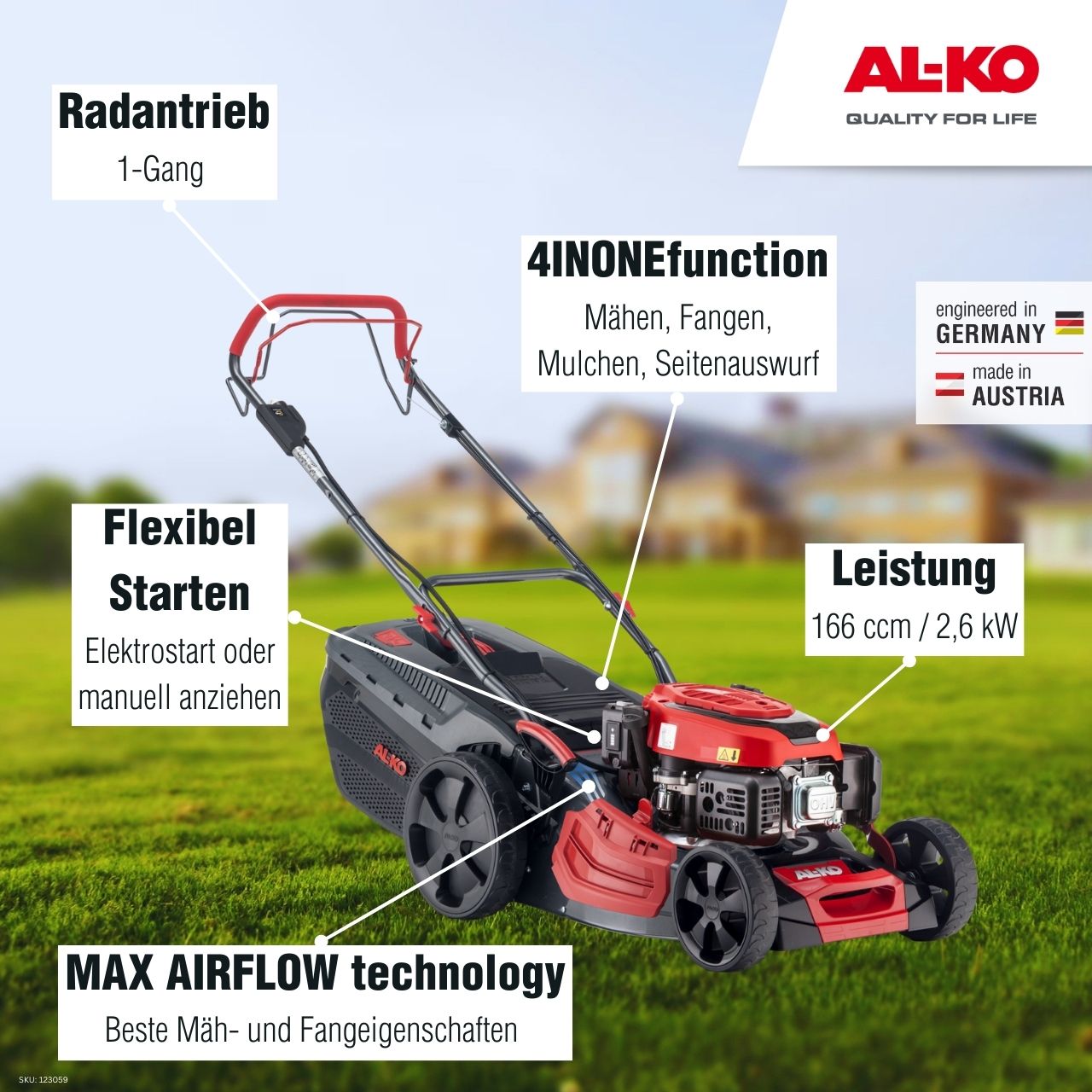 AL-KO Benzin-Rasenmäher Comfort 46.4 SPED-A – Bild 2