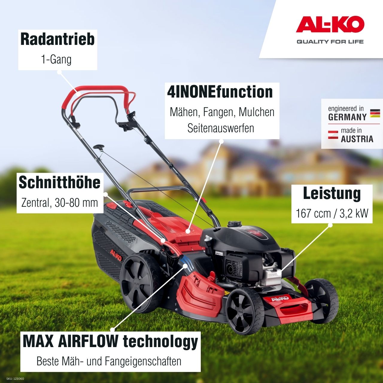 AL-KO Benzin-Rasenmäher Premium 474 SP-H – Bild 2