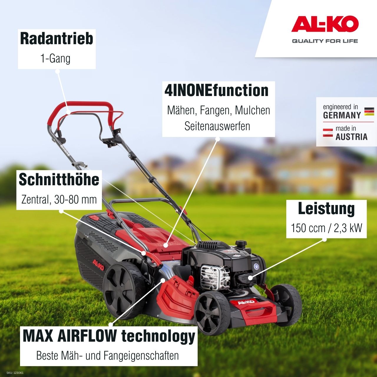 AL-KO Benzin-Rasenmäher Premium 524 SP-B – Bild 2