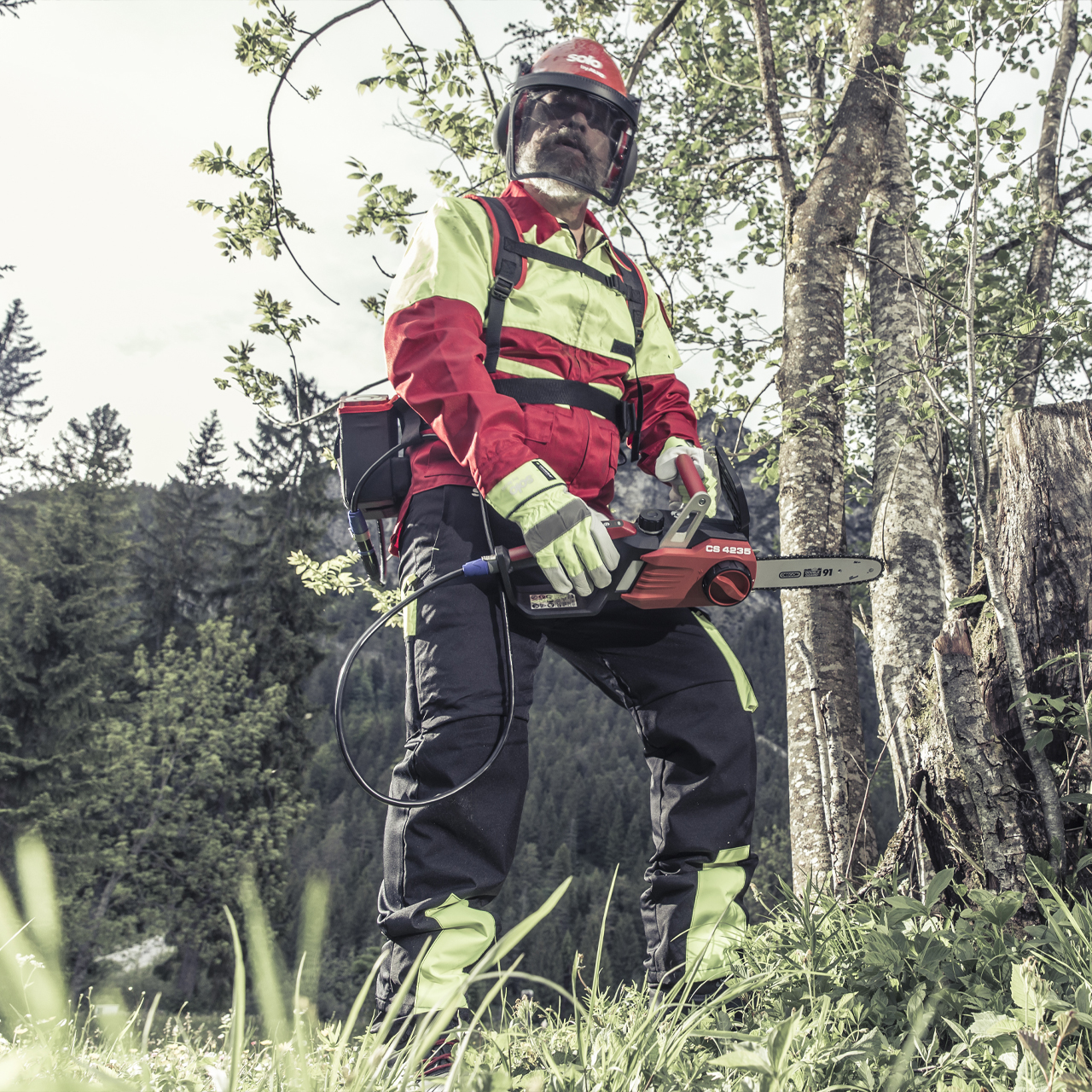 Akku-Kettensäge Cs 4235 + 35 Cm Schwert – Bild 3