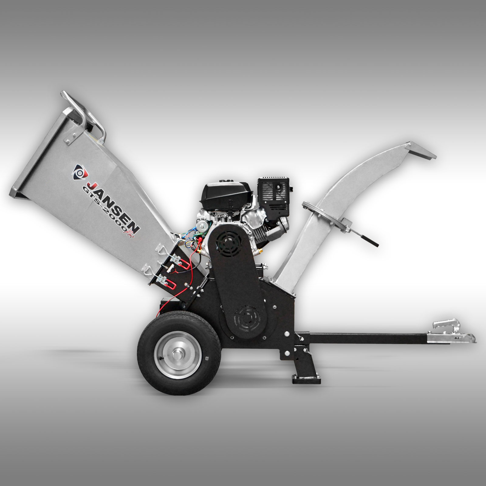 Schredder JANSEN® GTS-2000pro, Gartenschredder, Gartenhäcksler, E-START – Bild 2