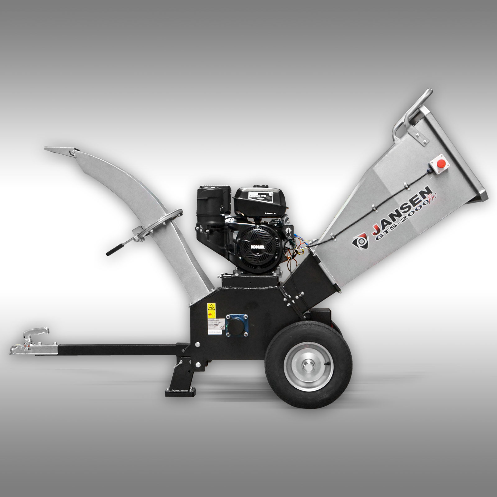 Schredder JANSEN® GTS-2000pro, Gartenschredder, Gartenhäcksler, E-START – Bild 3