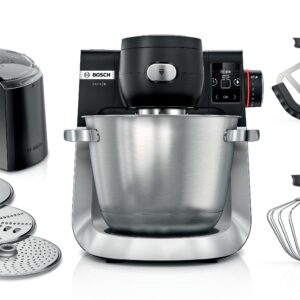 Serie 6 Küchenmaschine mit Waage 1600 W Schwarz, Edelstahl gebürstet