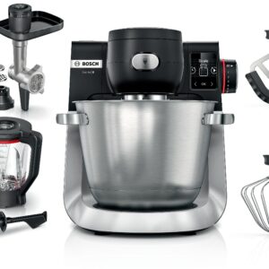 Serie 6 Küchenmaschine mit Waage 1600 W Schwarz, Edelstahl gebürstet