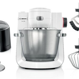 Serie 6 Küchenmaschine 1600 W Weiß, Edelstahl gebürstet