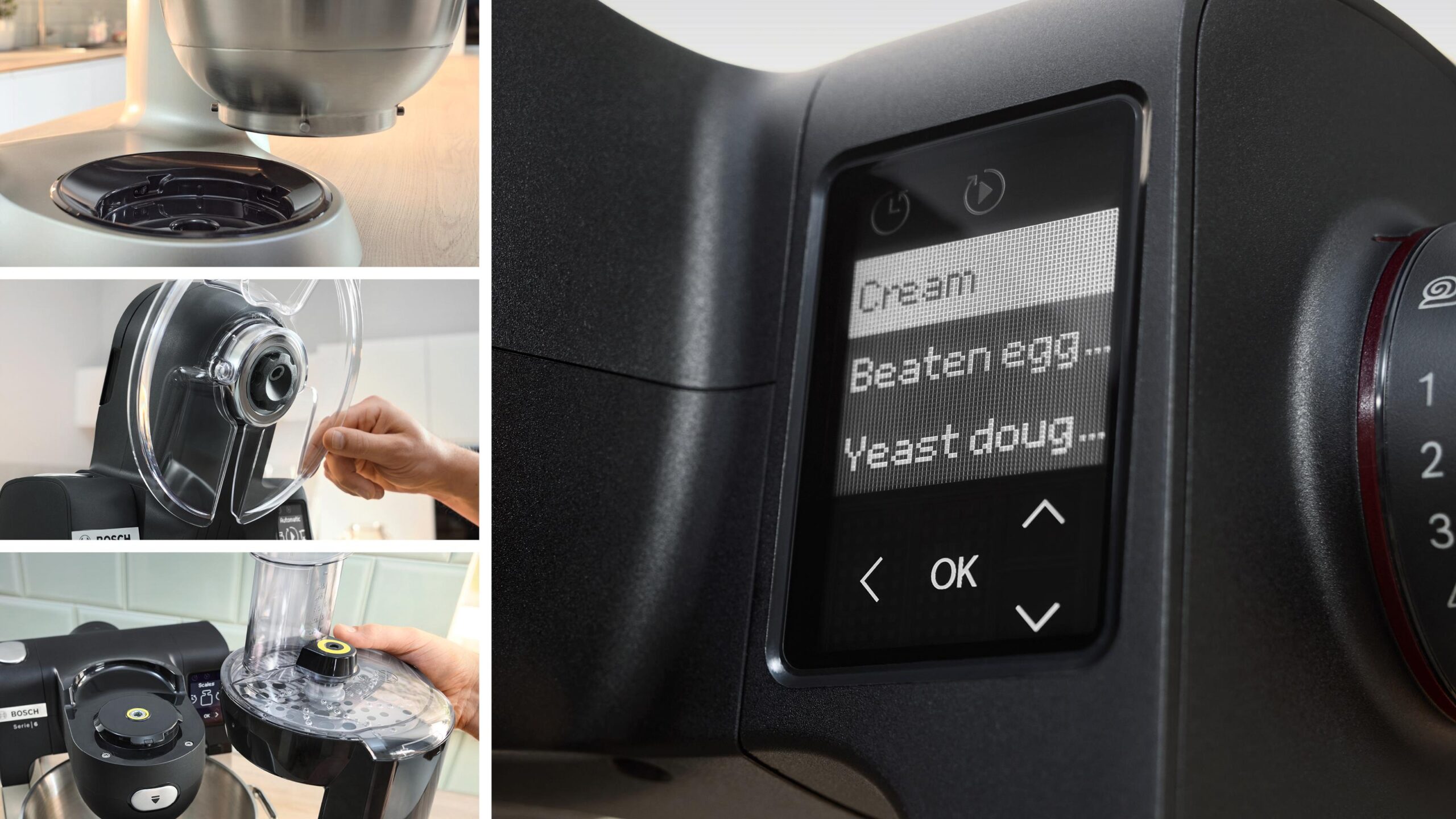 Serie 6 Küchenmaschine mit Waage 1600 W Schwarz, Edelstahl gebürstet – Bild 14