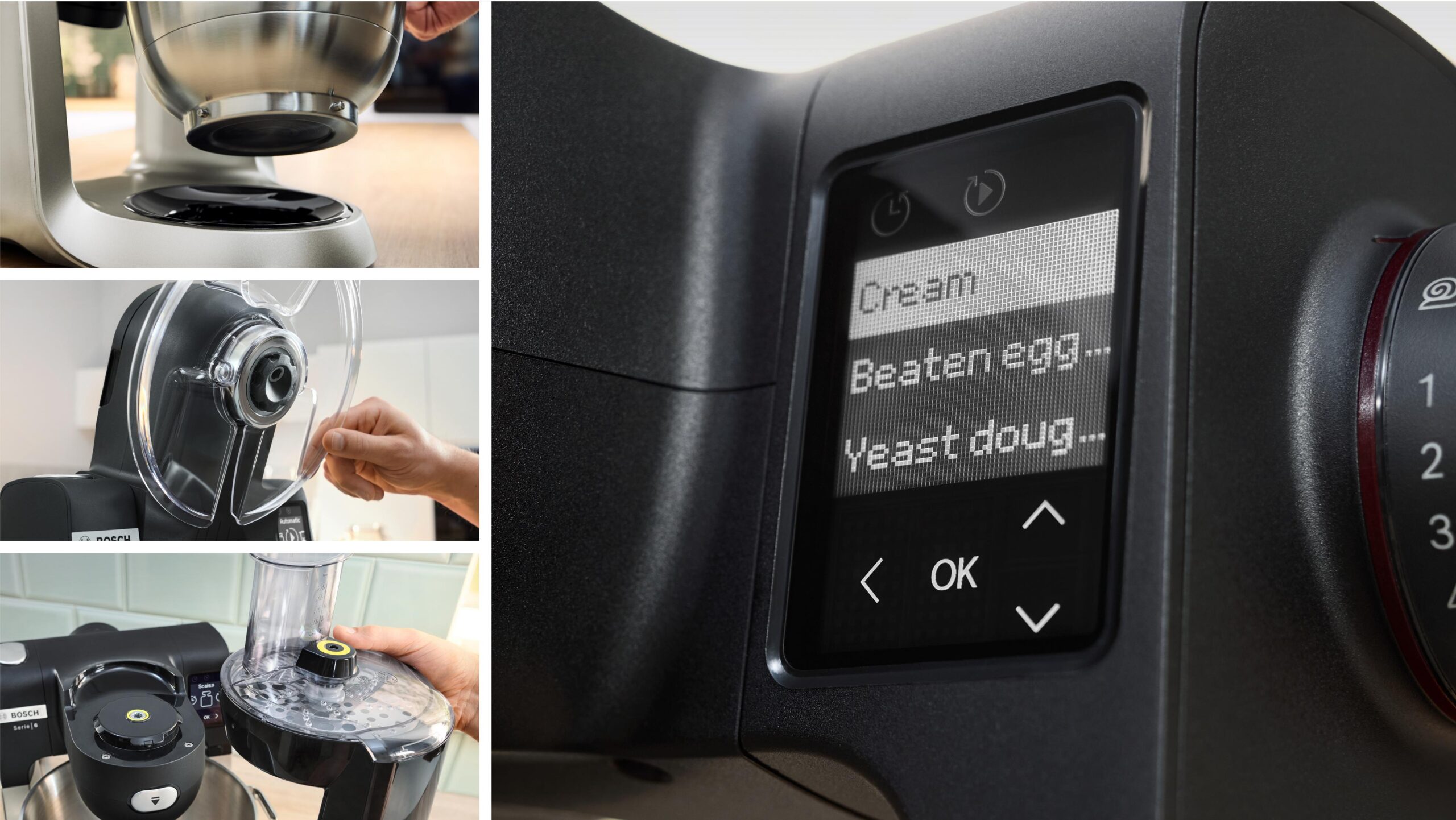 Serie 6 Küchenmaschine mit Waage 1600 W Schwarz, Edelstahl gebürstet – Bild 13