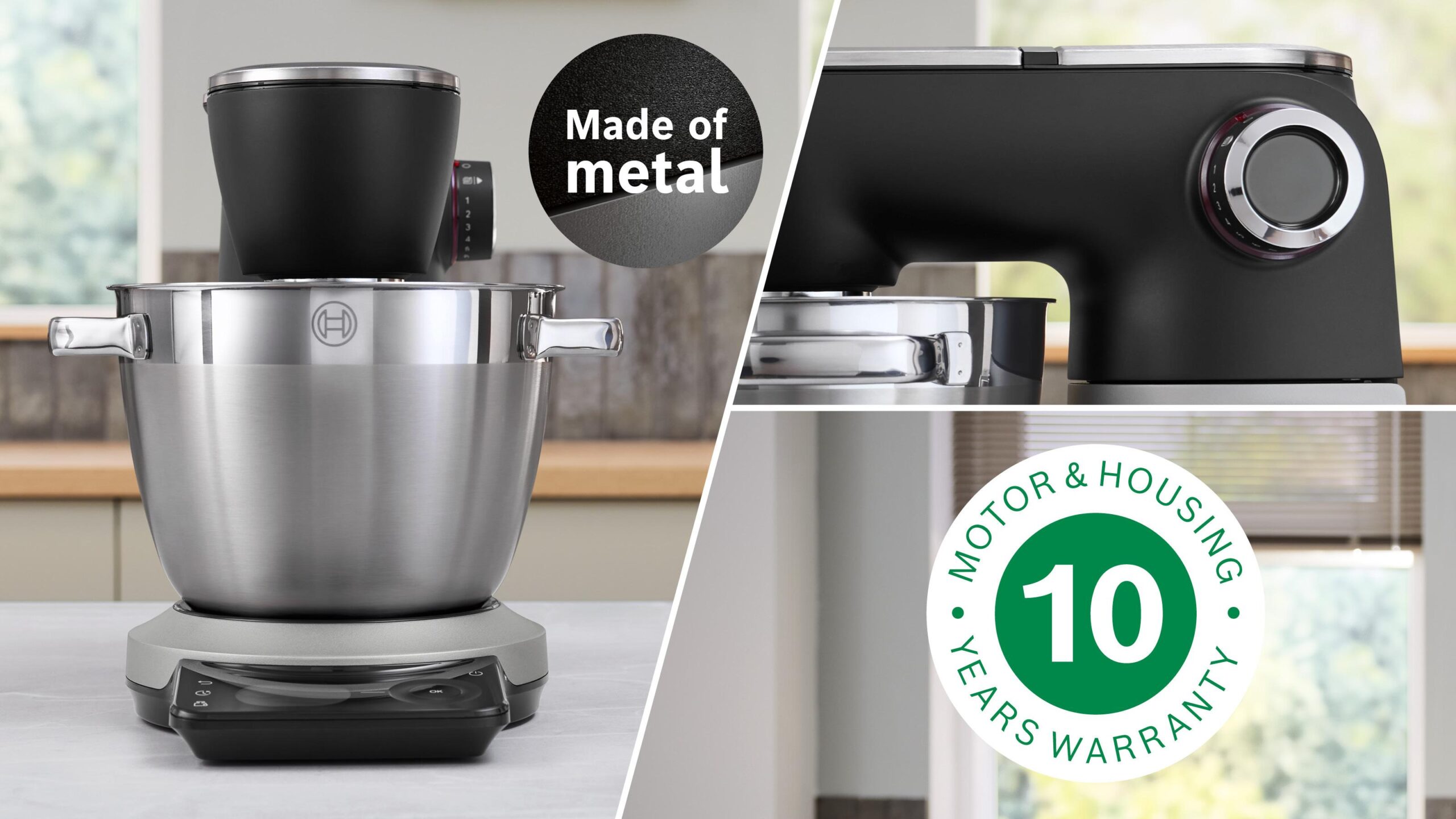 Serie 8 Küchenmaschine mit Waage 1800 W Silber, Schwarz – Bild 22