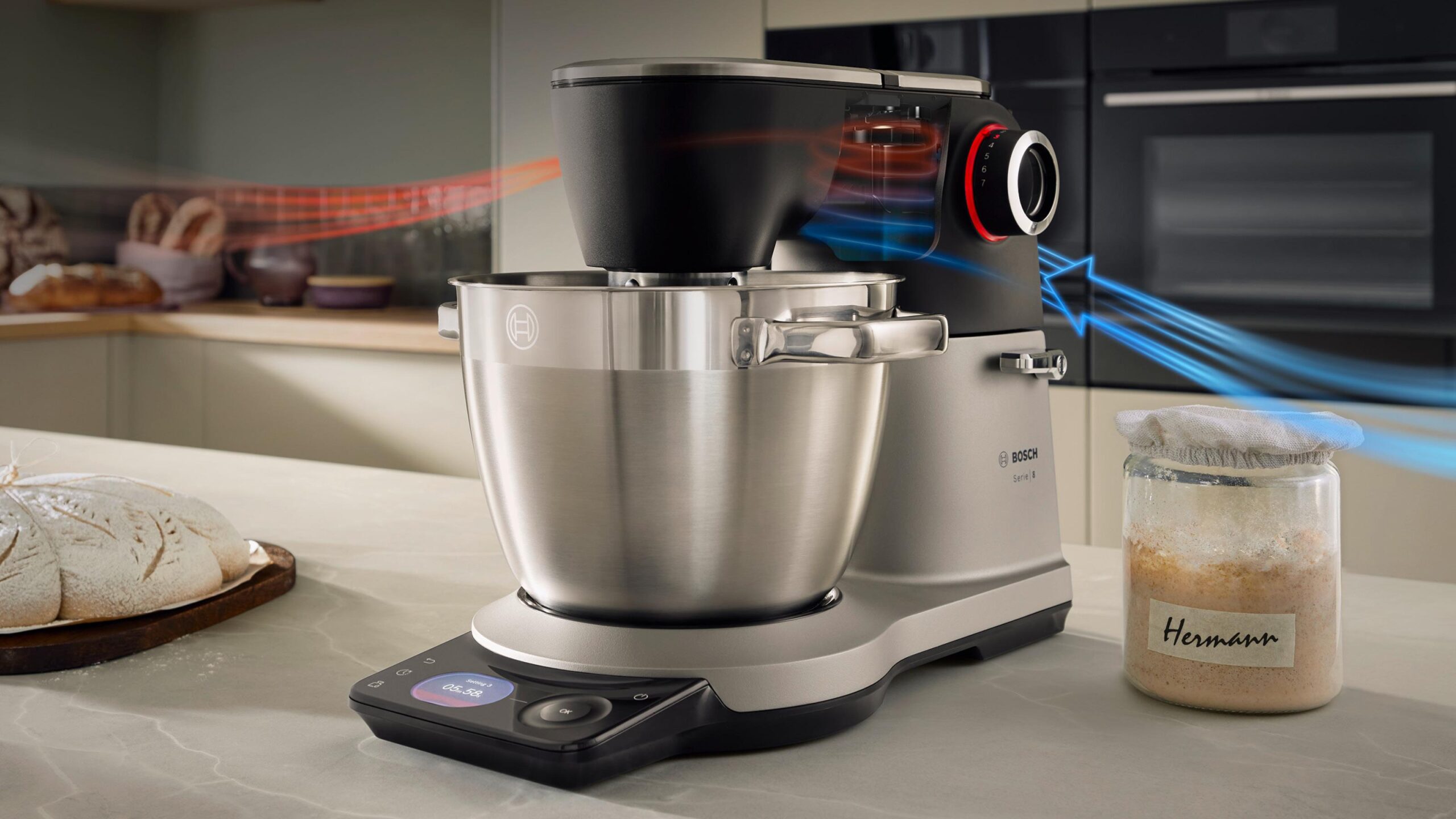 Serie 8 Küchenmaschine mit Waage 1800 W Silber, Schwarz – Bild 15