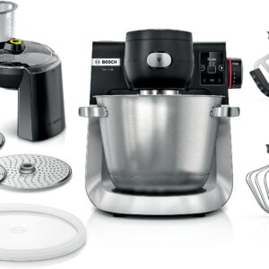 Serie 6 Küchenmaschine mit Waage 1600 W Schwarz, Edelstahl gebürstet