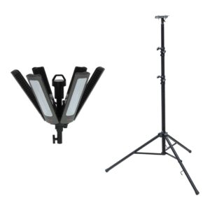 Set Brennenstuhl 360°-Strahler LED R42050 + Bau Teleskop Stativ ST 302