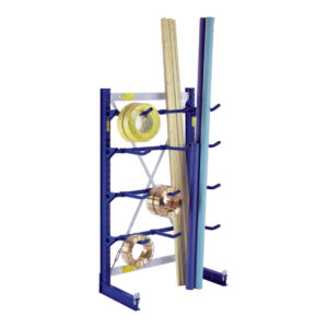 Bito Kragarmregal Set / NT400 IPE100 TypL G H1980xL1115xT500 mm, einseitig enzianblau