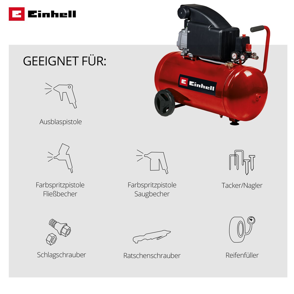 Einhell Kompressor TC-AC 270/50/8 – Bild 10
