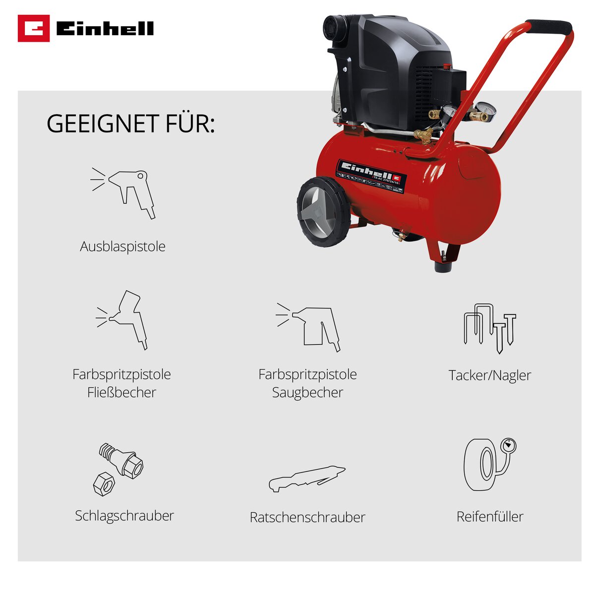 Einhell Kompressor TE-AC 270/24/10 – Bild 9
