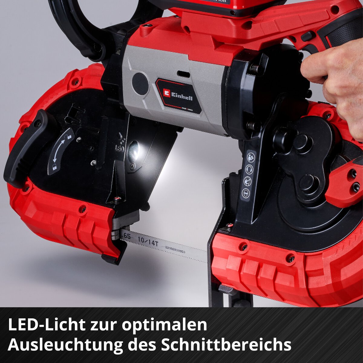 Einhell Akku-Bandsäge TE-MB 18/127 Li-Solo – Bild 9