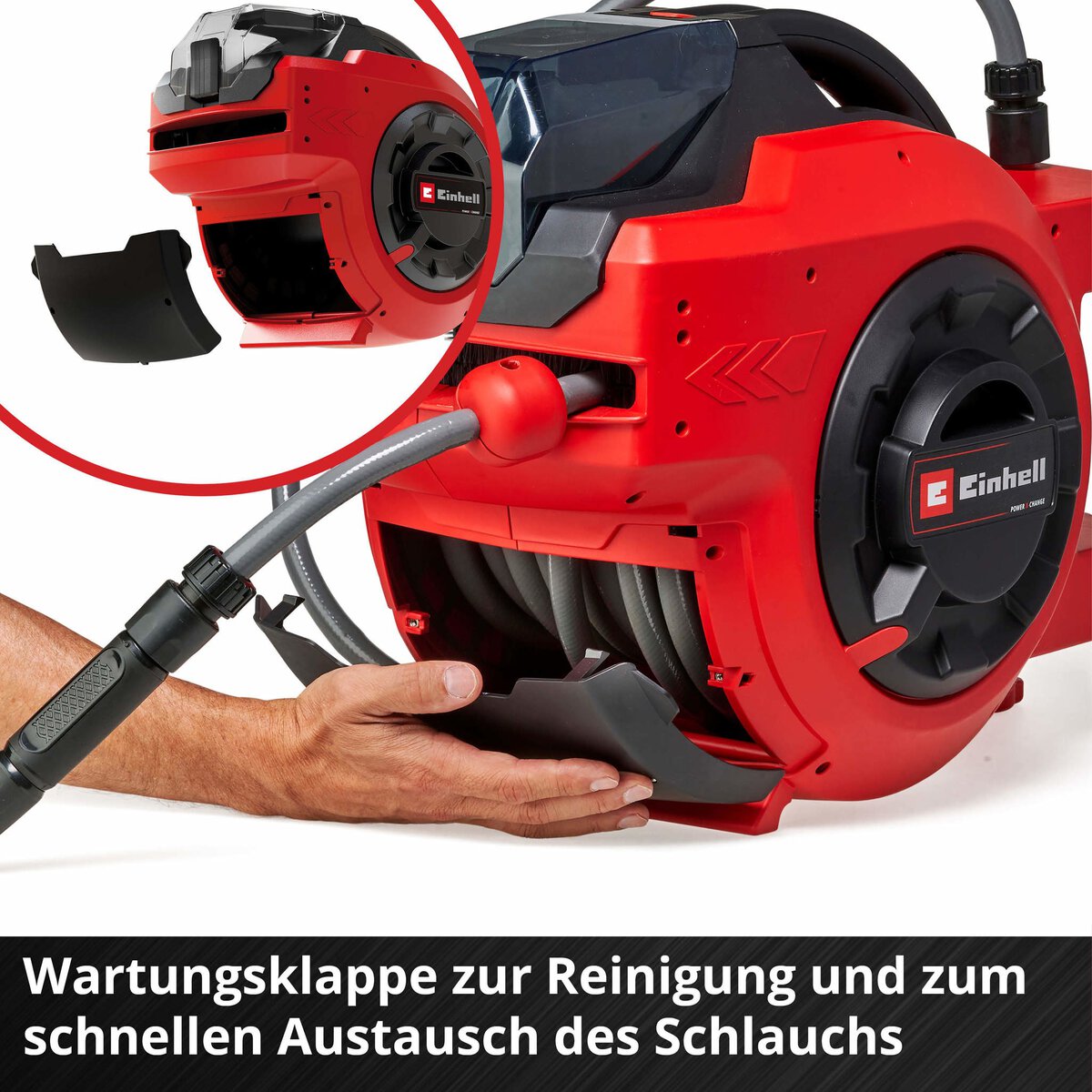 Einhell Akku-Schlauchtrommel (Wasser) GE-HR 18/30 Li-Solo – Bild 8