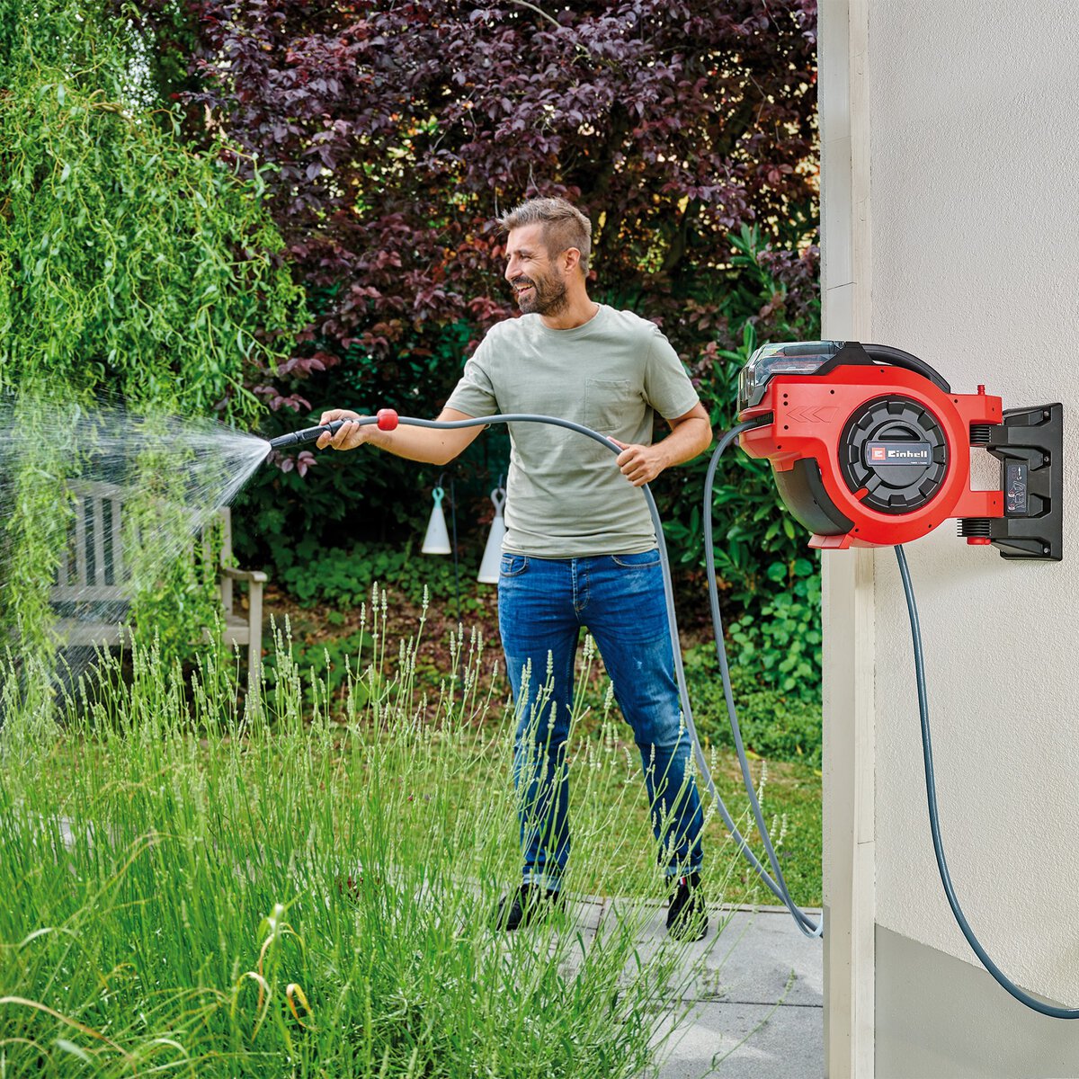 Einhell Akku-Schlauchtrommel (Wasser) GE-HR 18/30 Li-Solo – Bild 4