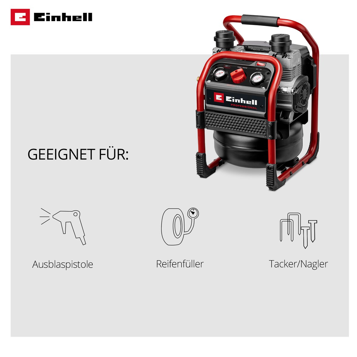 Einhell Akku-Kompressor SILENZZO 36/210 – Bild 13