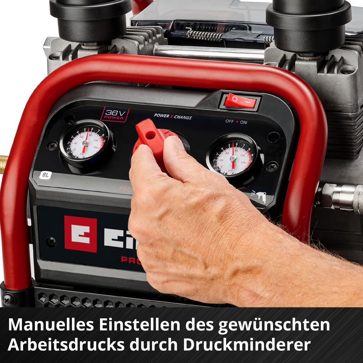 Einhell Akku-Kompressor SILENZZO 36/210 – Bild 7