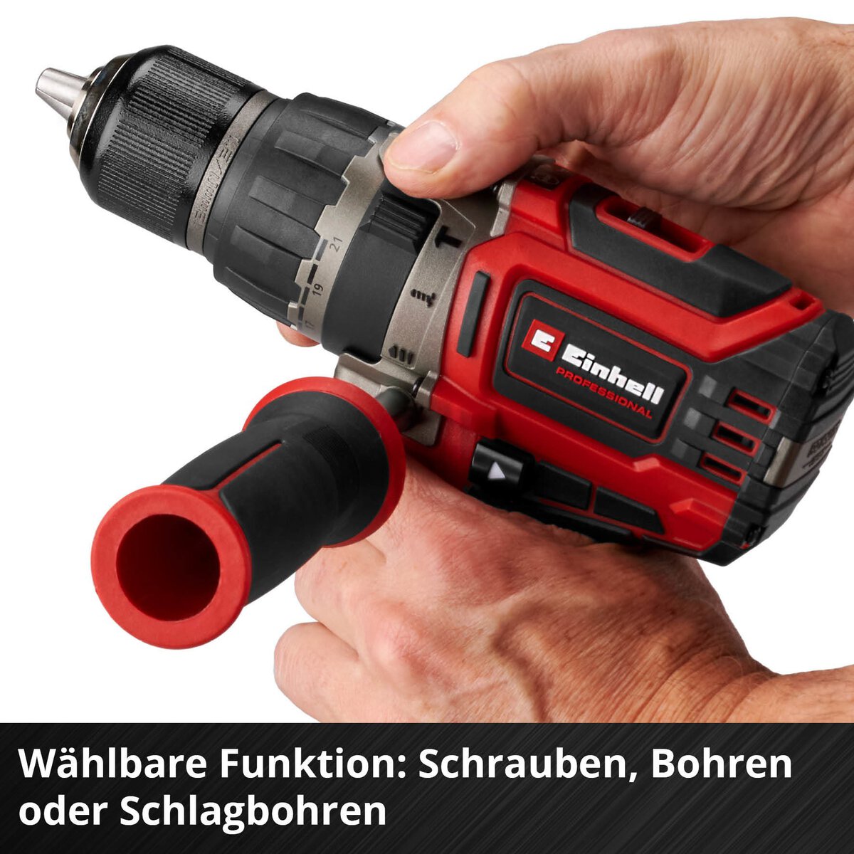 Einhell Akku-Schlagbohrschrauber TP-CD 18/70 Li-i BL+70 (2+3Ah) – Bild 8