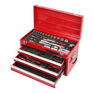 Profi-Werkzeugkoffer 94-tlg. Chrom-Vanadium Stahlblech-Truhe
