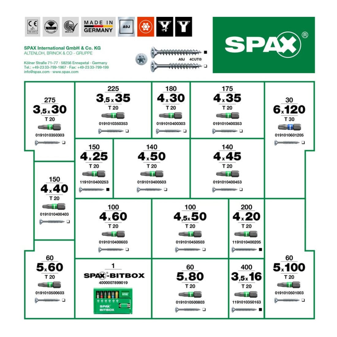 Spax ART 89021 Sortiment L-BOXX WIROX, Montagekoffer gal Zn S – Bild 3