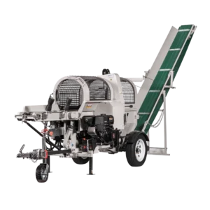LUMAG SSA400GH-PRO/S | Benzin-Sägespaltmaschine mit Förderband & Zuführförderband